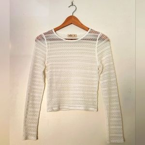 Hollister size medium long sleeve crop top